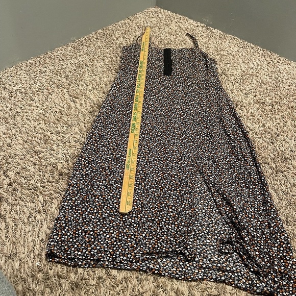 Volcom black floral skater spaghetti strap summer dress - Picture 4 of 7